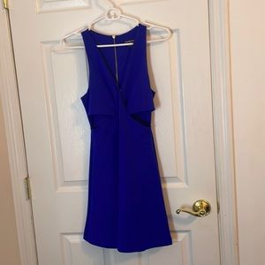 Blue skater type dress from express worn once